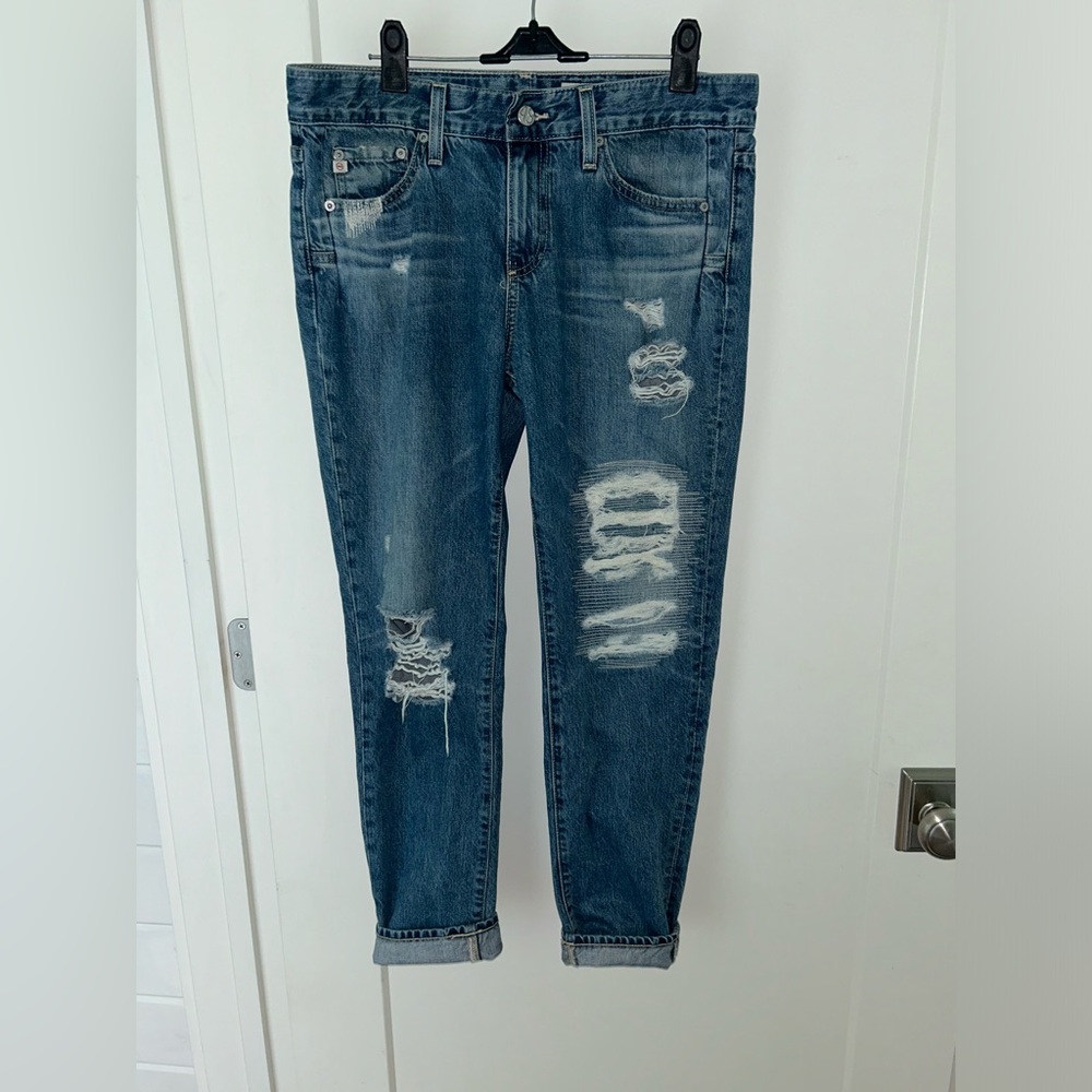 Ag Adriano Goldschmied The Beau slouchy skinny jeans sz 28R EUC